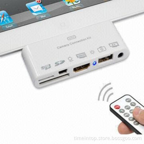 Multi-functional Camera Connection Kit for iPhone/New iPad/iPad 1/2G with Remote Control